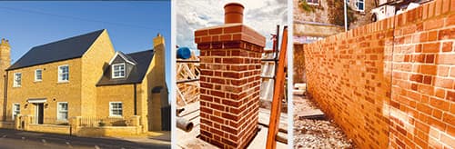 Image showing a house, a chimney and a wall.